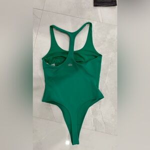 Green bodysuit for go out or sport